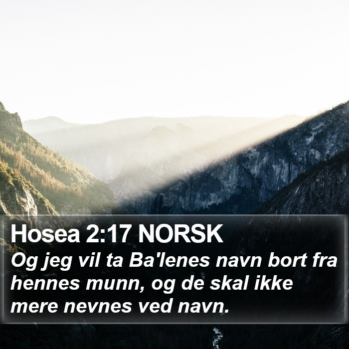Hosea 2:17 NORSK Bible Study