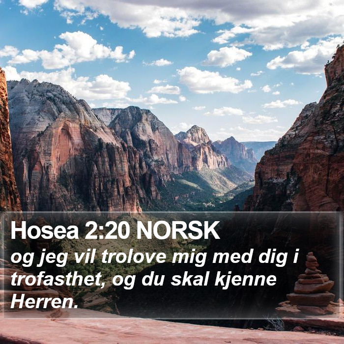 Hosea 2:20 NORSK Bible Study