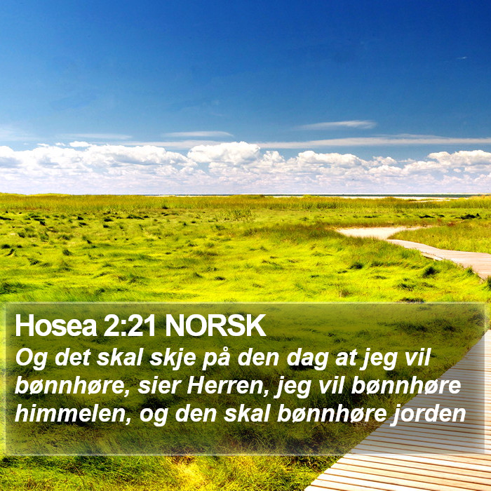 Hosea 2:21 NORSK Bible Study
