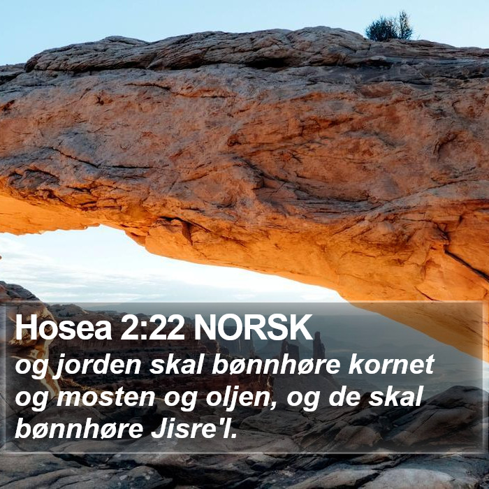Hosea 2:22 NORSK Bible Study
