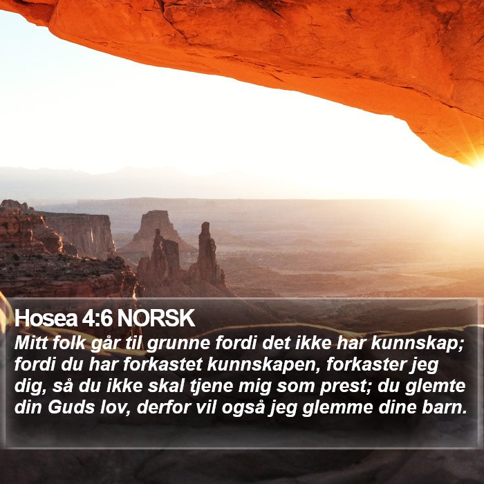 Hosea 4:6 NORSK Bible Study