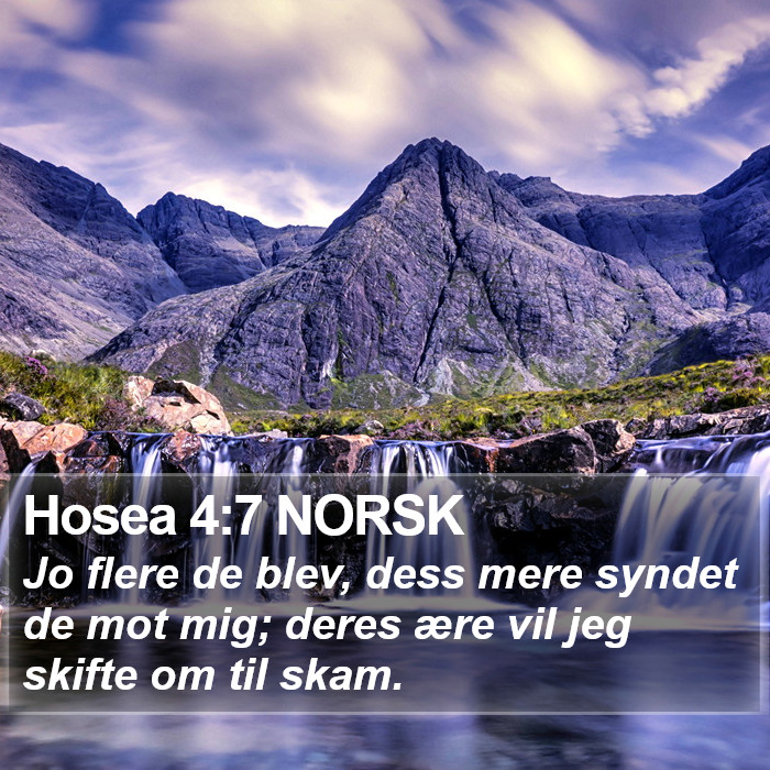 Hosea 4:7 NORSK Bible Study