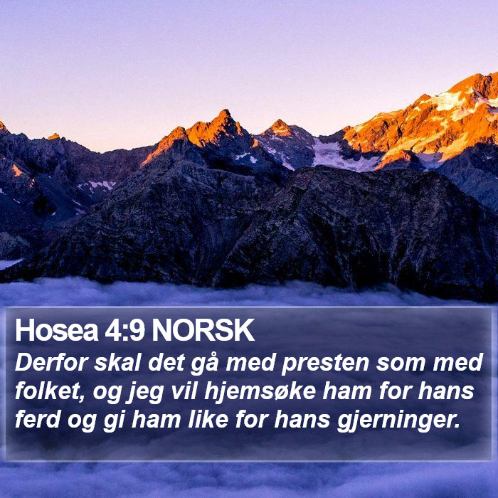 Hosea 4:9 NORSK Bible Study