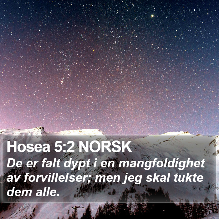 Hosea 5:2 NORSK Bible Study