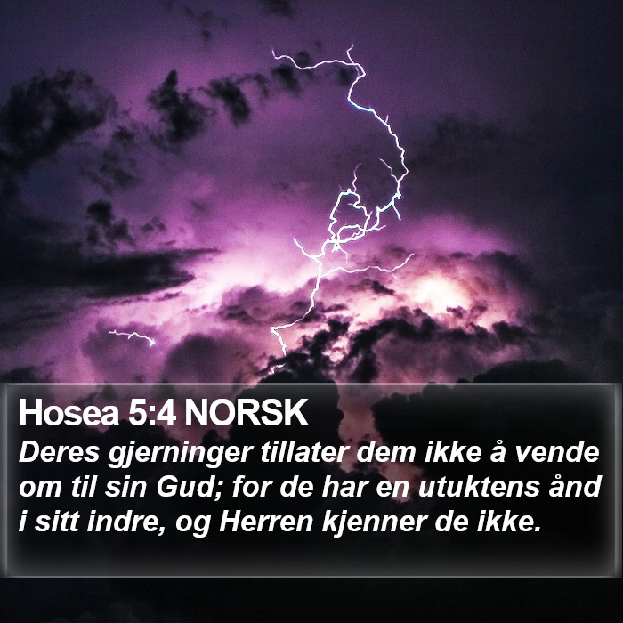 Hosea 5:4 NORSK Bible Study