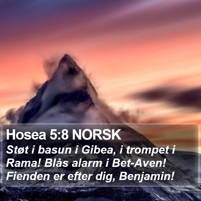 Hosea 5:8 NORSK Bible Study