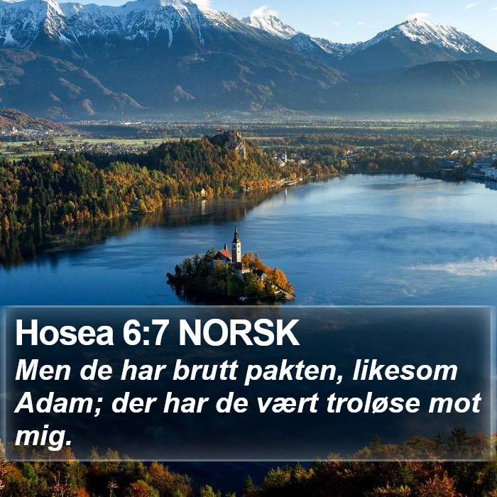 Hosea 6:7 NORSK Bible Study