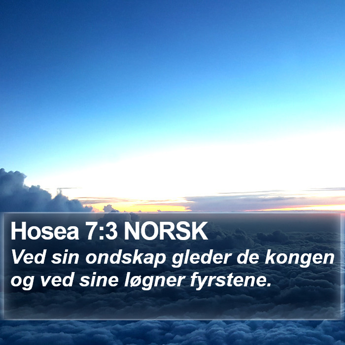 Hosea 7:3 NORSK Bible Study