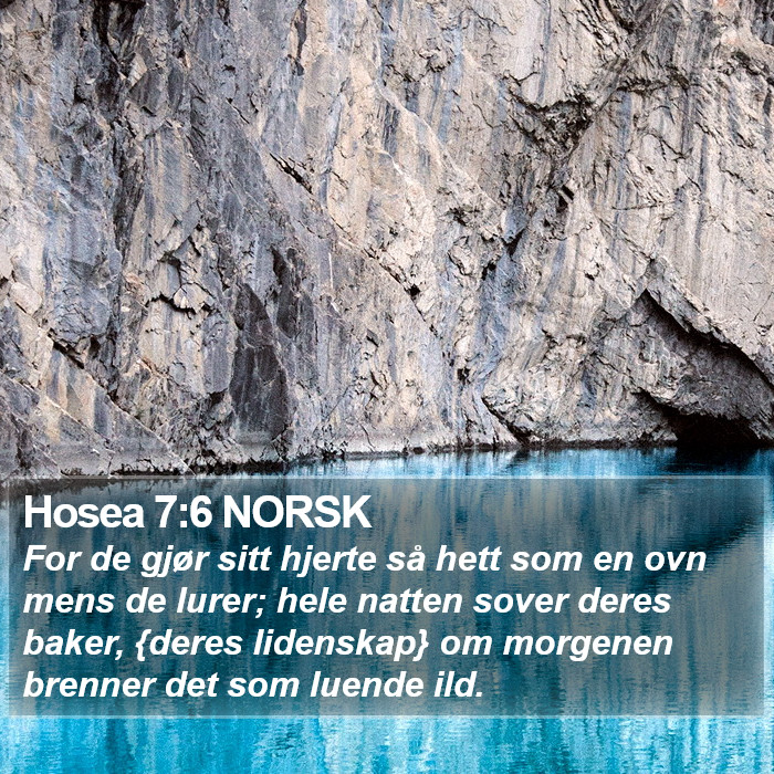 Hosea 7:6 NORSK Bible Study