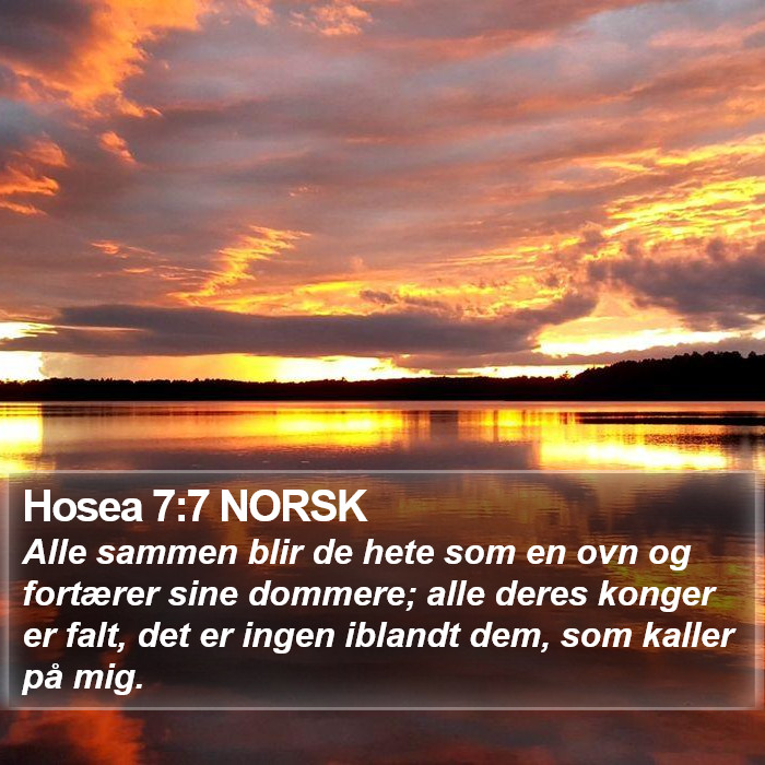 Hosea 7:7 NORSK Bible Study