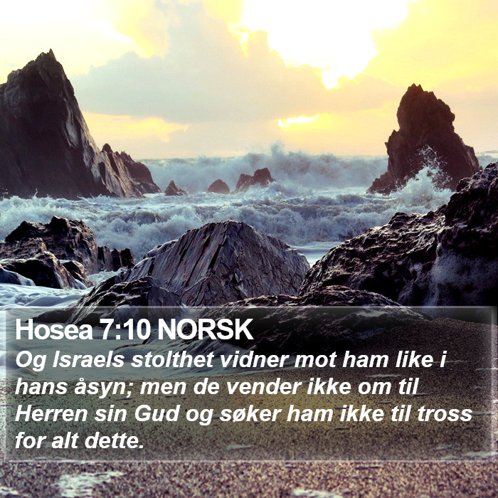 Hosea 7:10 NORSK Bible Study