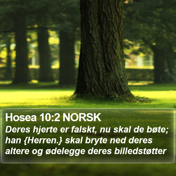Hosea 10:2 NORSK Bible Study