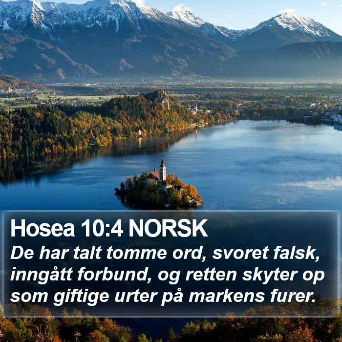 Hosea 10:4 NORSK Bible Study