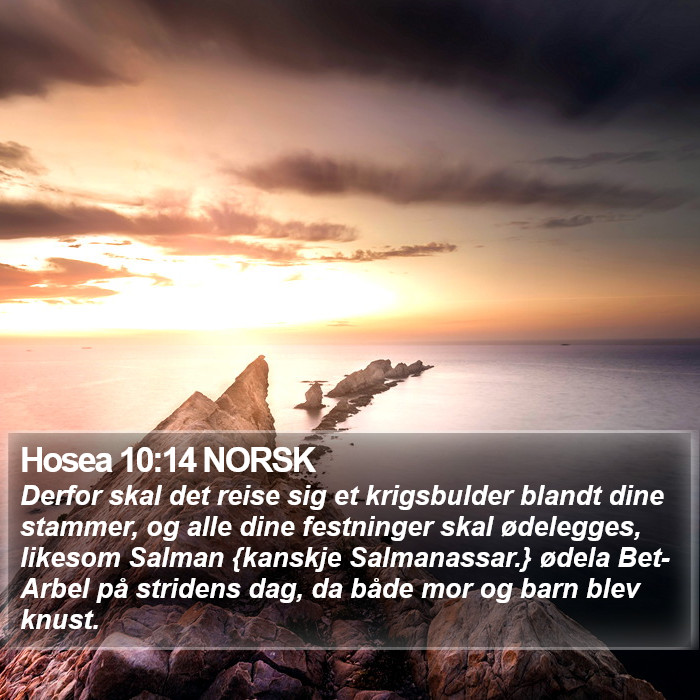 Hosea 10:14 NORSK Bible Study