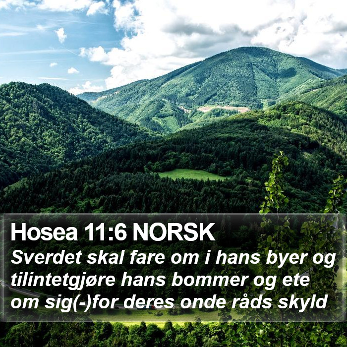 Hosea 11:6 NORSK Bible Study