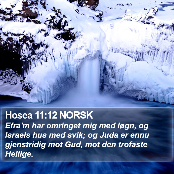 Hosea 11:12 NORSK Bible Study