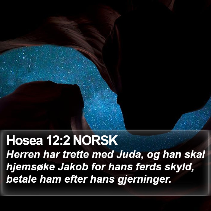 Hosea 12:2 NORSK Bible Study