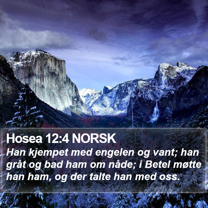 Hosea 12:4 NORSK Bible Study