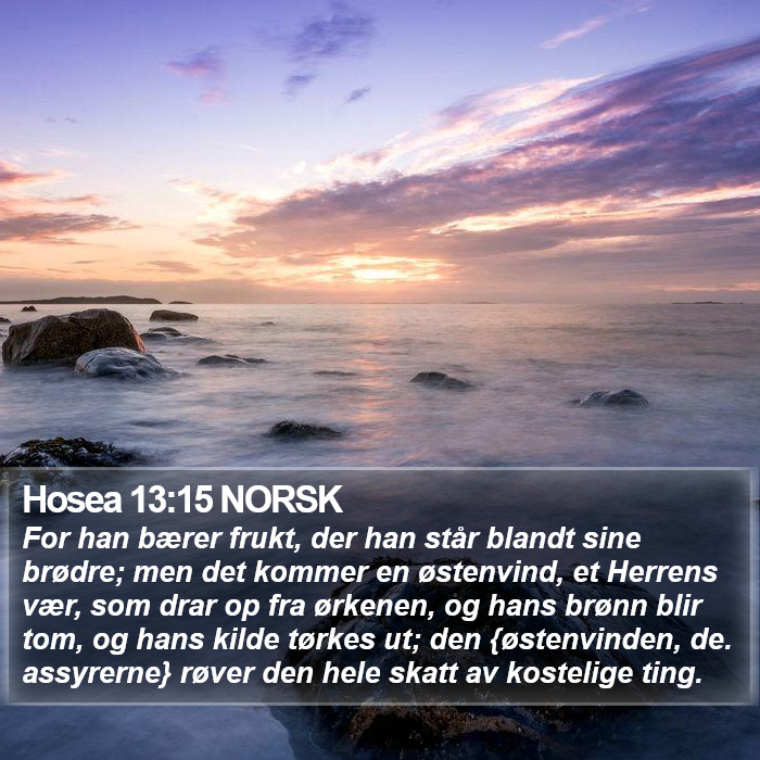 Hosea 13:15 NORSK Bible Study