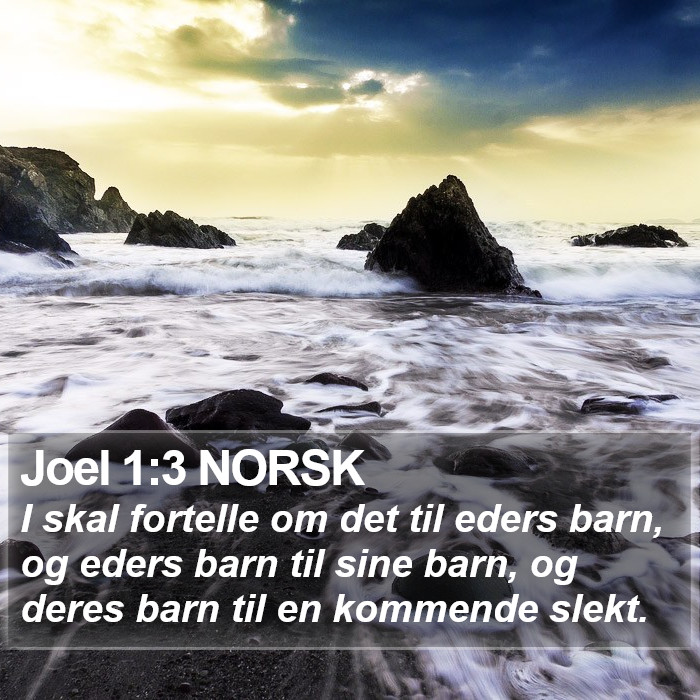 Joel 1:3 NORSK Bible Study