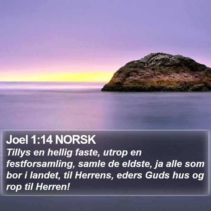 Joel 1:14 NORSK Bible Study