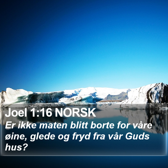 Joel 1:16 NORSK Bible Study