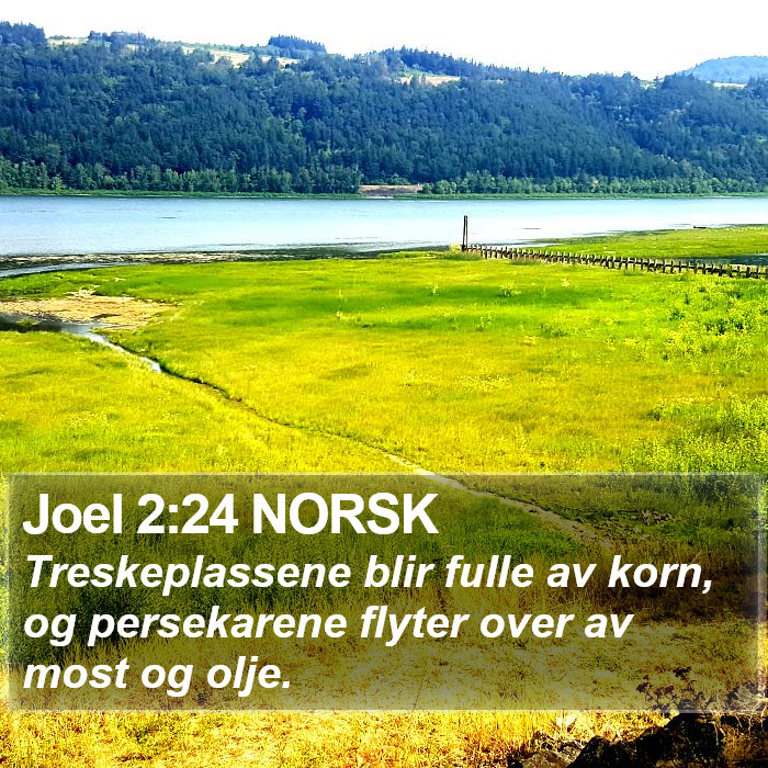 Joel 2:24 NORSK Bible Study