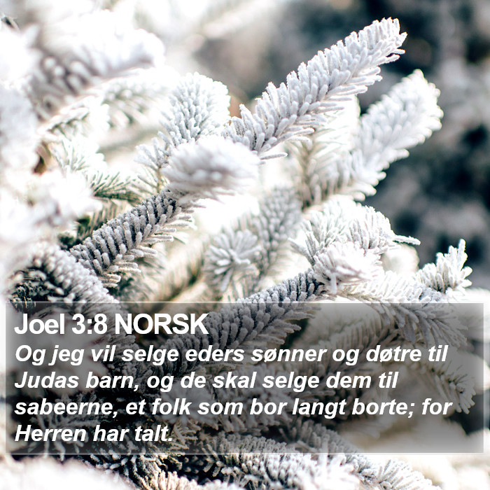 Joel 3:8 NORSK Bible Study