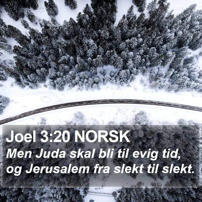 Joel 3:20 NORSK Bible Study