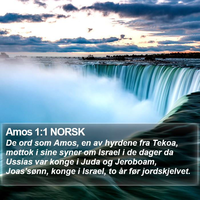 Amos 1:1 NORSK Bible Study