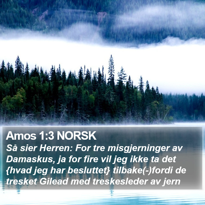 Amos 1:3 NORSK Bible Study