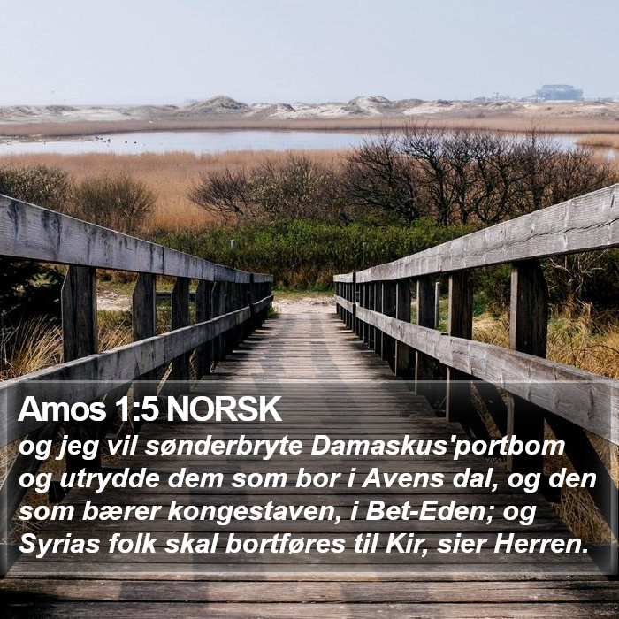 Amos 1:5 NORSK Bible Study