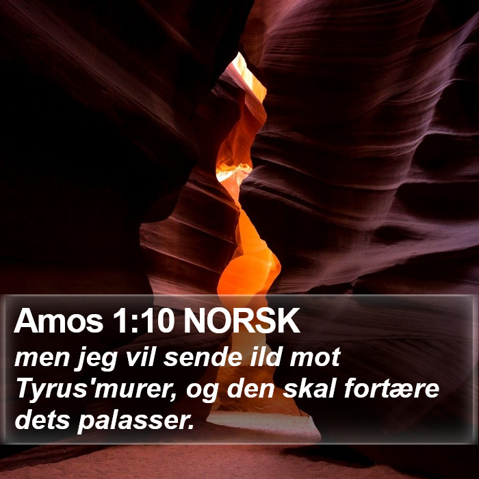 Amos 1:10 NORSK Bible Study