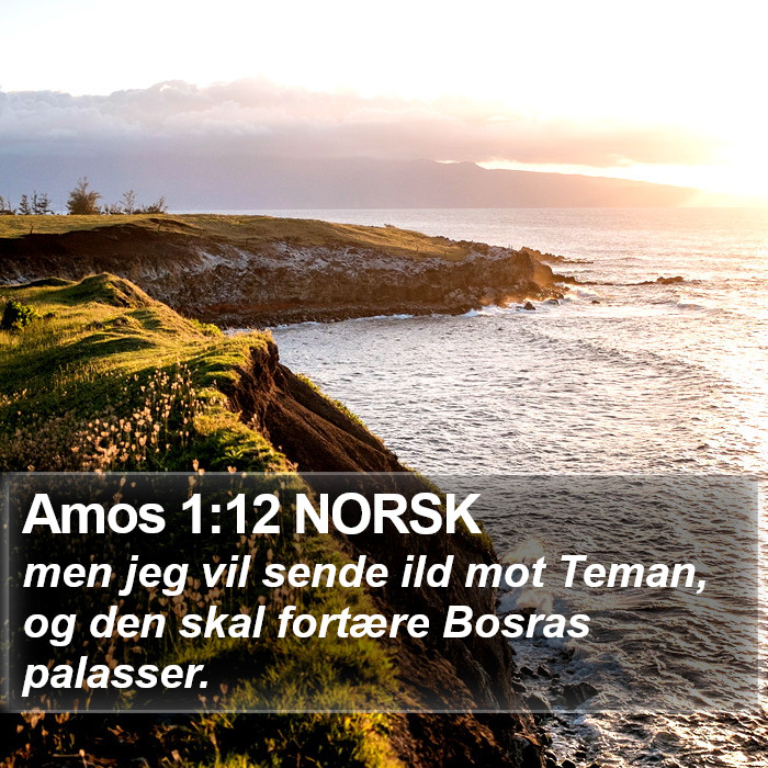 Amos 1:12 NORSK Bible Study