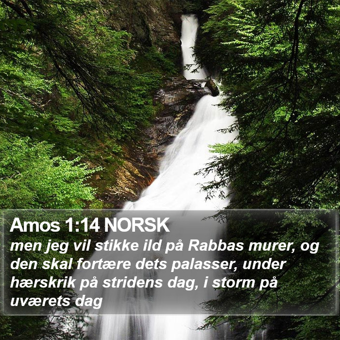 Amos 1:14 NORSK Bible Study