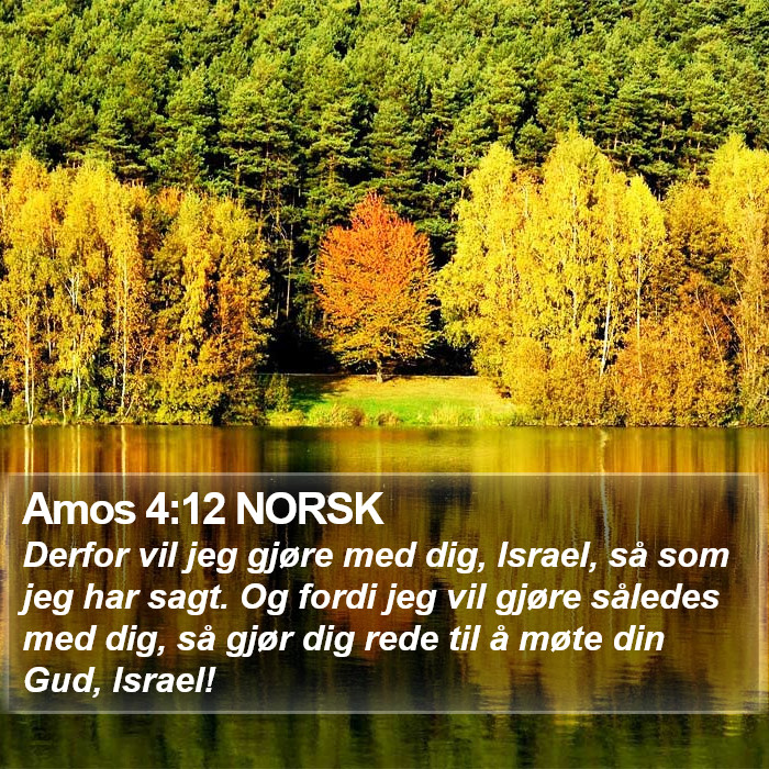 Amos 4:12 NORSK Bible Study