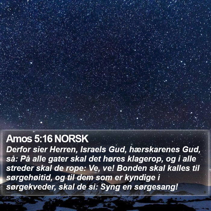 Amos 5:16 NORSK Bible Study