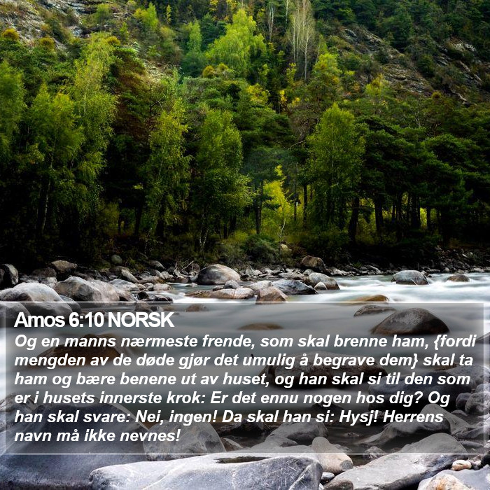 Amos 6:10 NORSK Bible Study