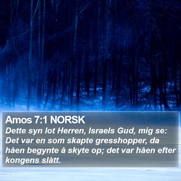Amos 7:1 NORSK Bible Study