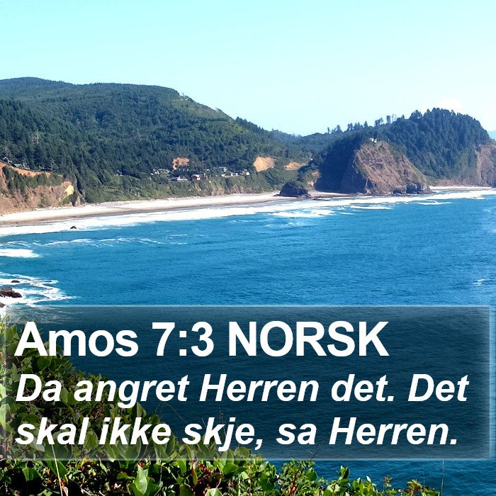 Amos 7:3 NORSK Bible Study