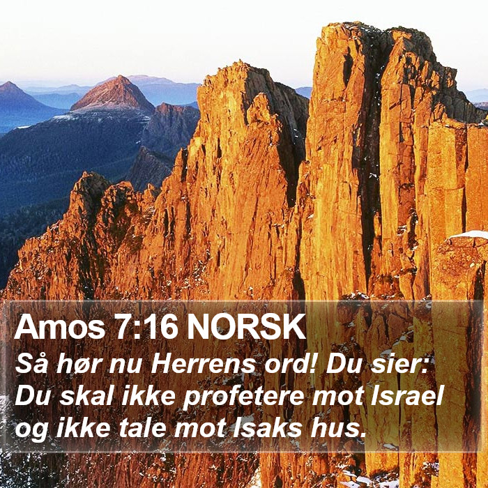 Amos 7:16 NORSK Bible Study
