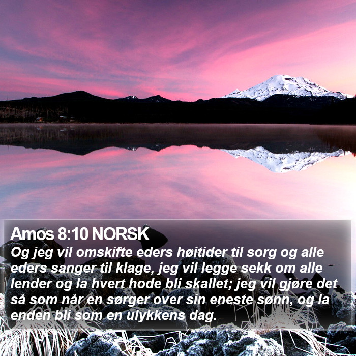 Amos 8:10 NORSK Bible Study