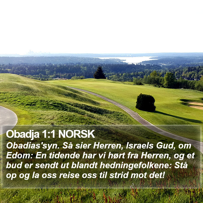 Obadja 1:1 NORSK Bible Study