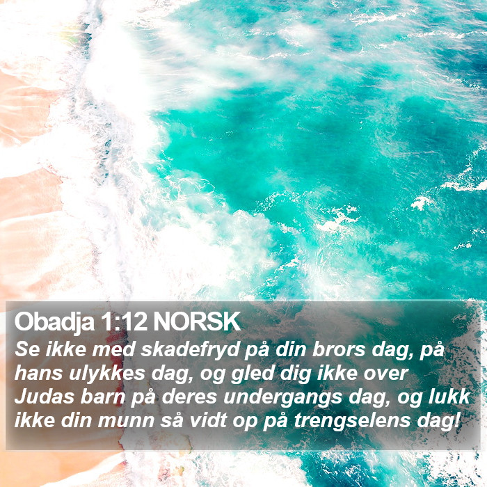 Obadja 1:12 NORSK Bible Study