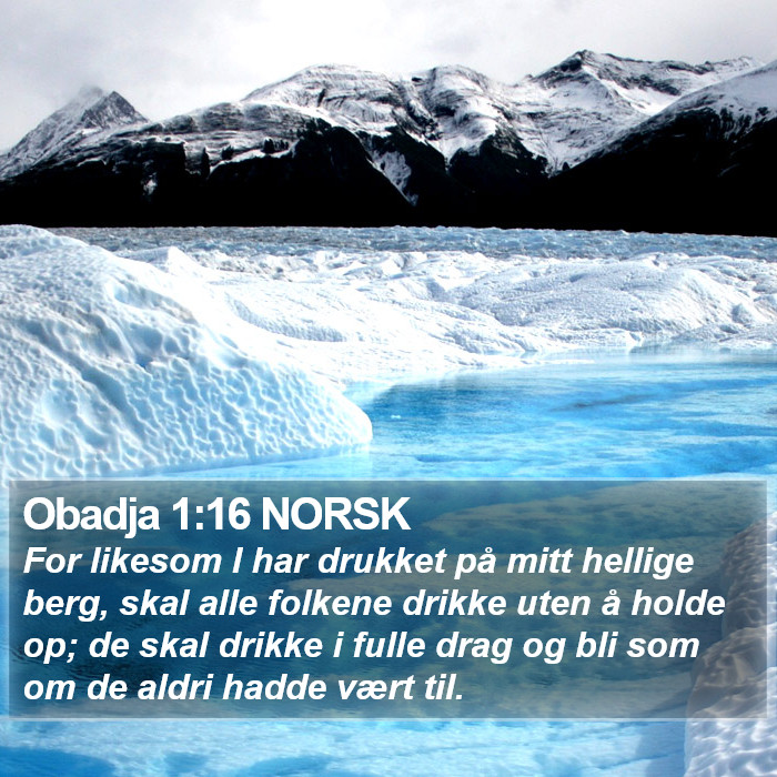 Obadja 1:16 NORSK Bible Study