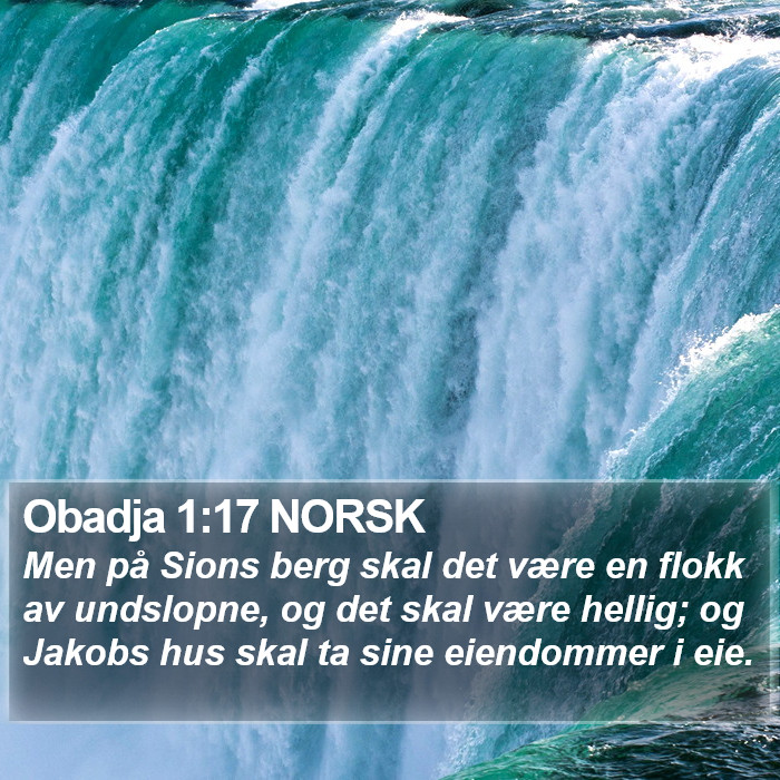 Obadja 1:17 NORSK Bible Study