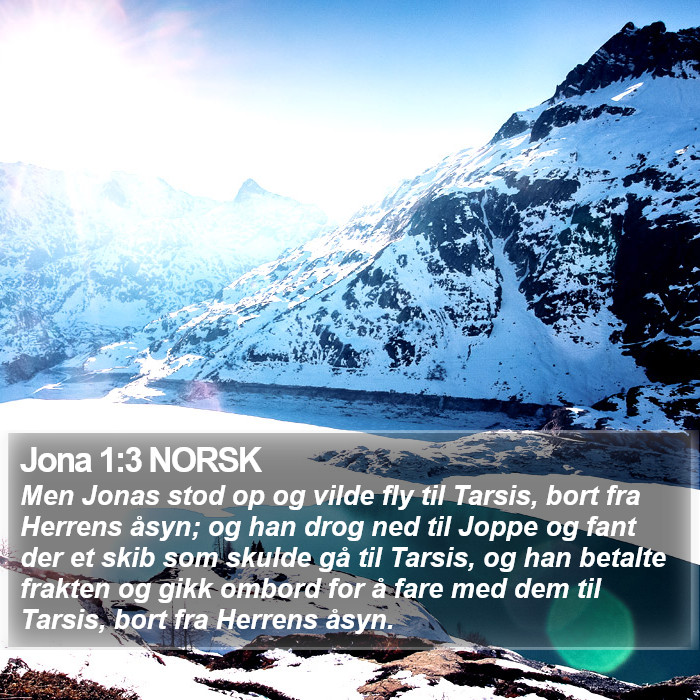 Jona 1:3 NORSK Bible Study