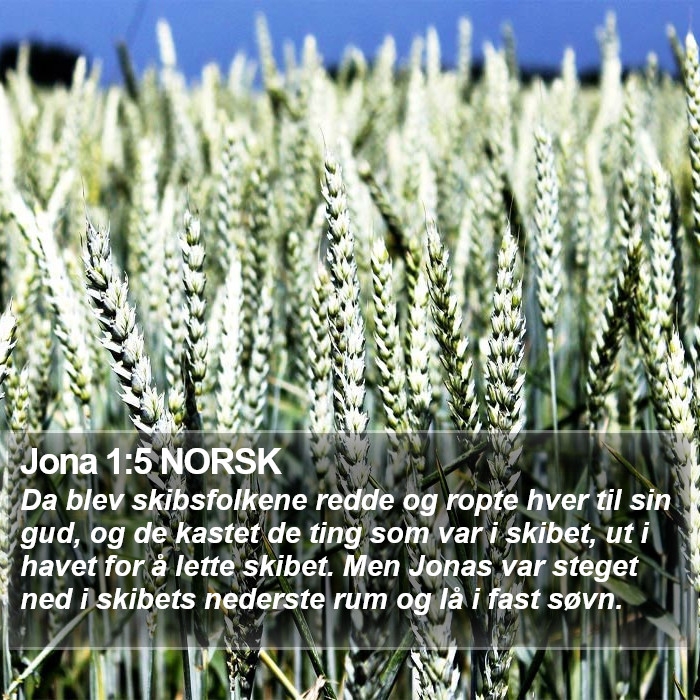 Jona 1:5 NORSK Bible Study