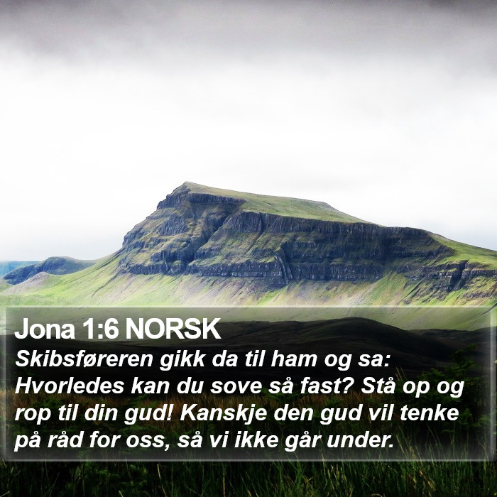 Jona 1:6 NORSK Bible Study