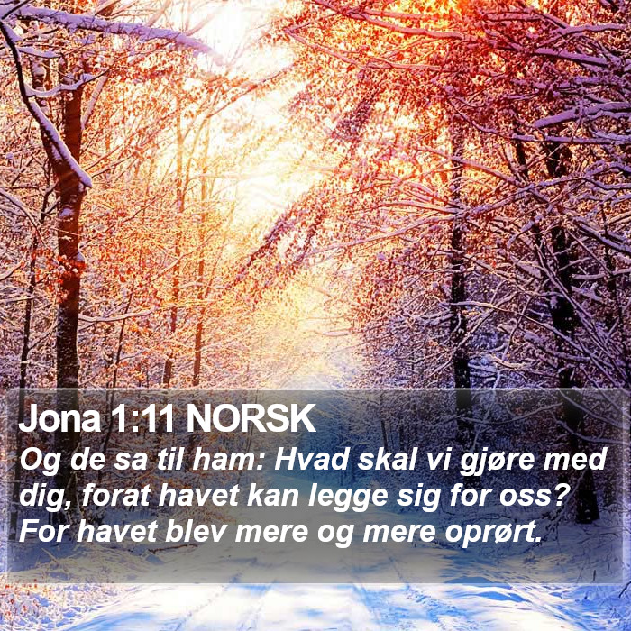 Jona 1:11 NORSK Bible Study